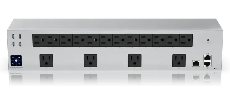 Every outlet switched and metered, across the front