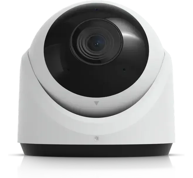 A camera, lens filling the body
