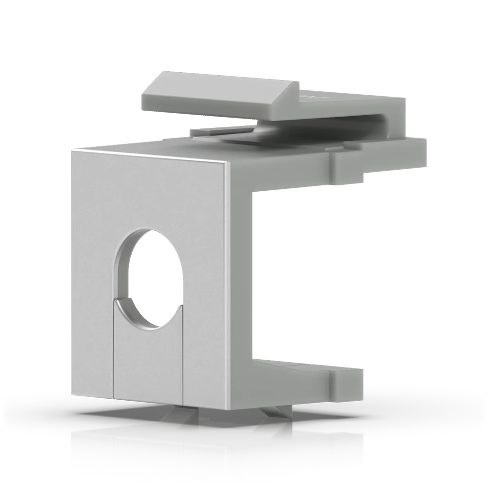 Keystone Blank Insert Pass-Through, 12-Pack (UACC-Keystone-Blank-Insert-TH)