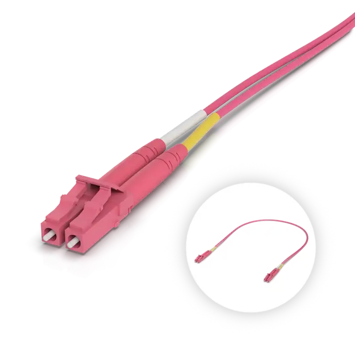 OM4 Duplex LC UPC Fiber Patch Cable (UACC-OFC-M2-LULU)