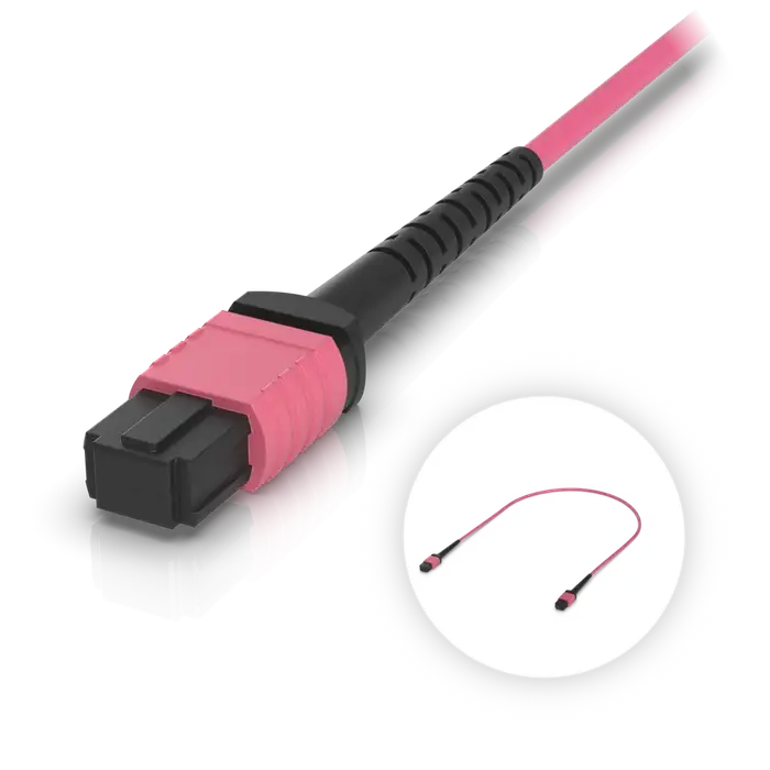 OM4 MPO-12 UPC Fiber Patch Cable (UACC-OFC-MA-MPMP)